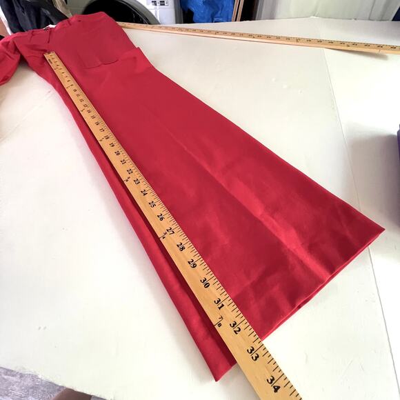 Tommy Hilfiger NEW Wide Leg Pants Womens Sz 8 Red VINTAGE Back Flap Pockets - Picture 9 of 11